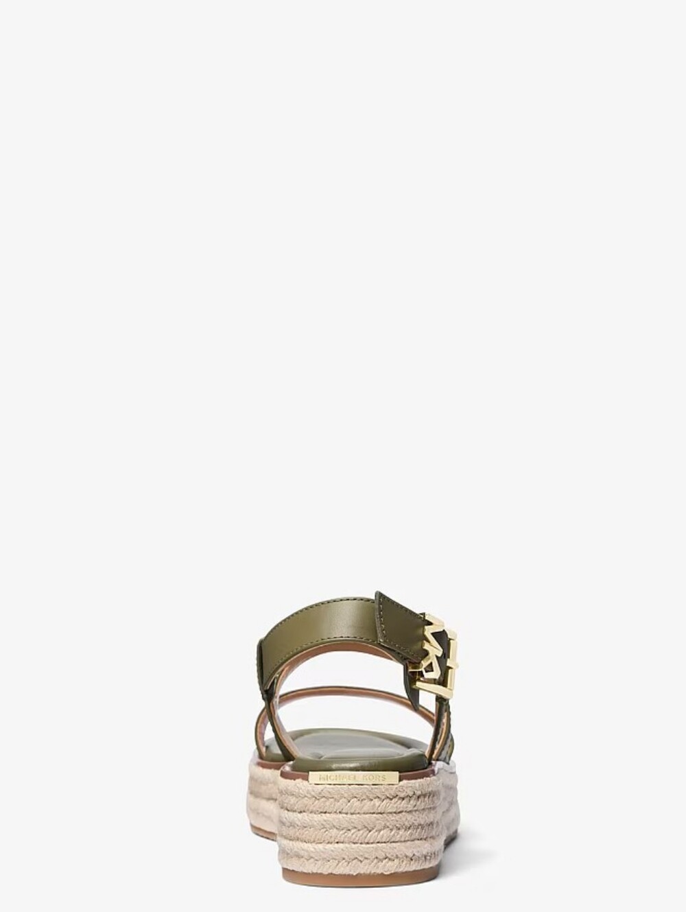 New In Box Michael Kors Lynn Leather Platform Espadrille Sandal Sz 8.5 - Picture 4 of 10